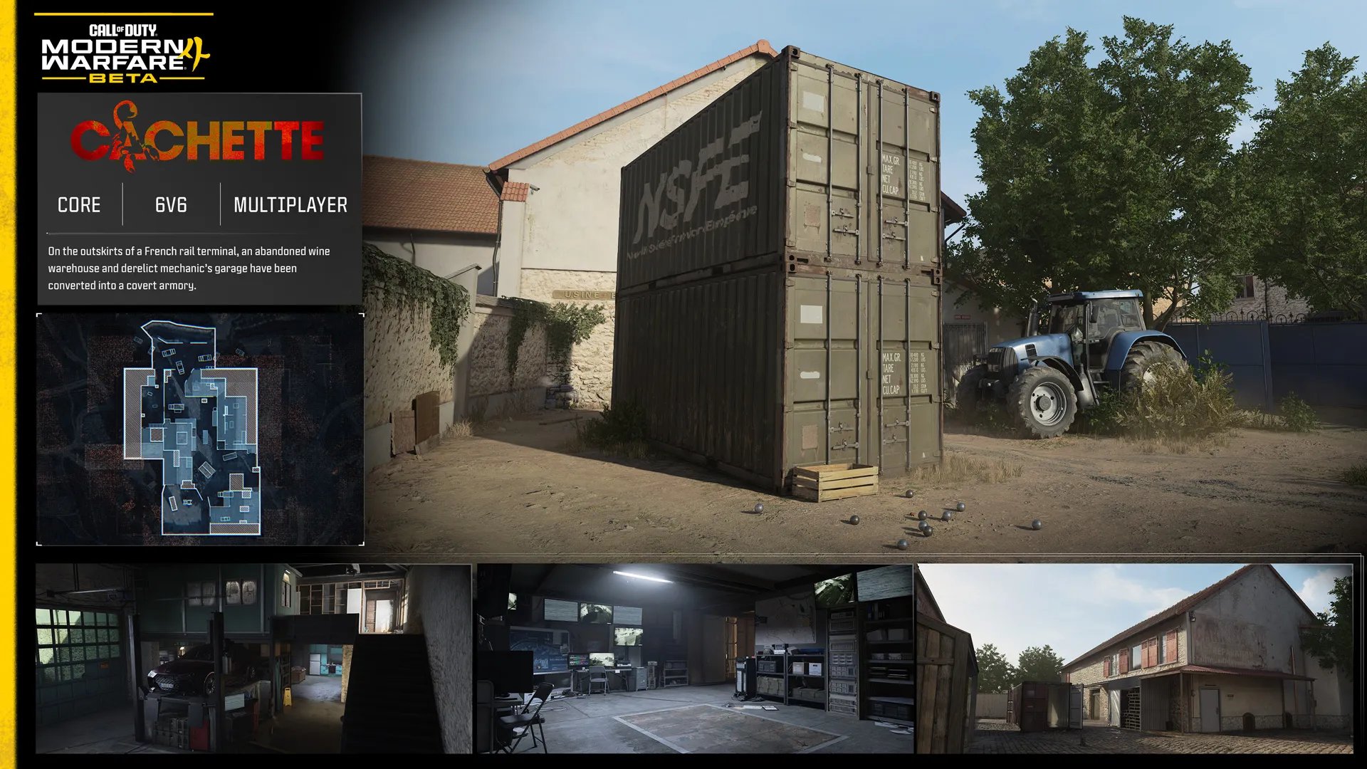Official Modern Warfare 4 multiplayer map briefing still for Kill Block context