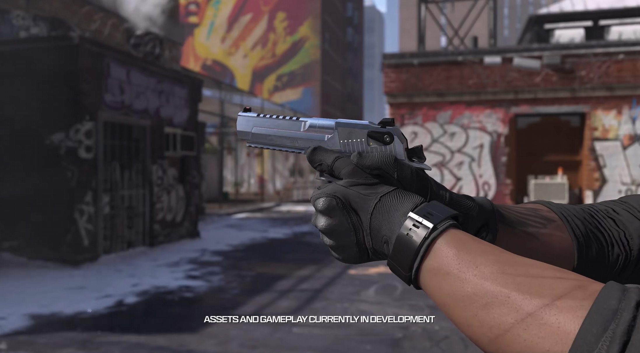 Modern Warfare 4 first-person pistol screenshot from the open beta